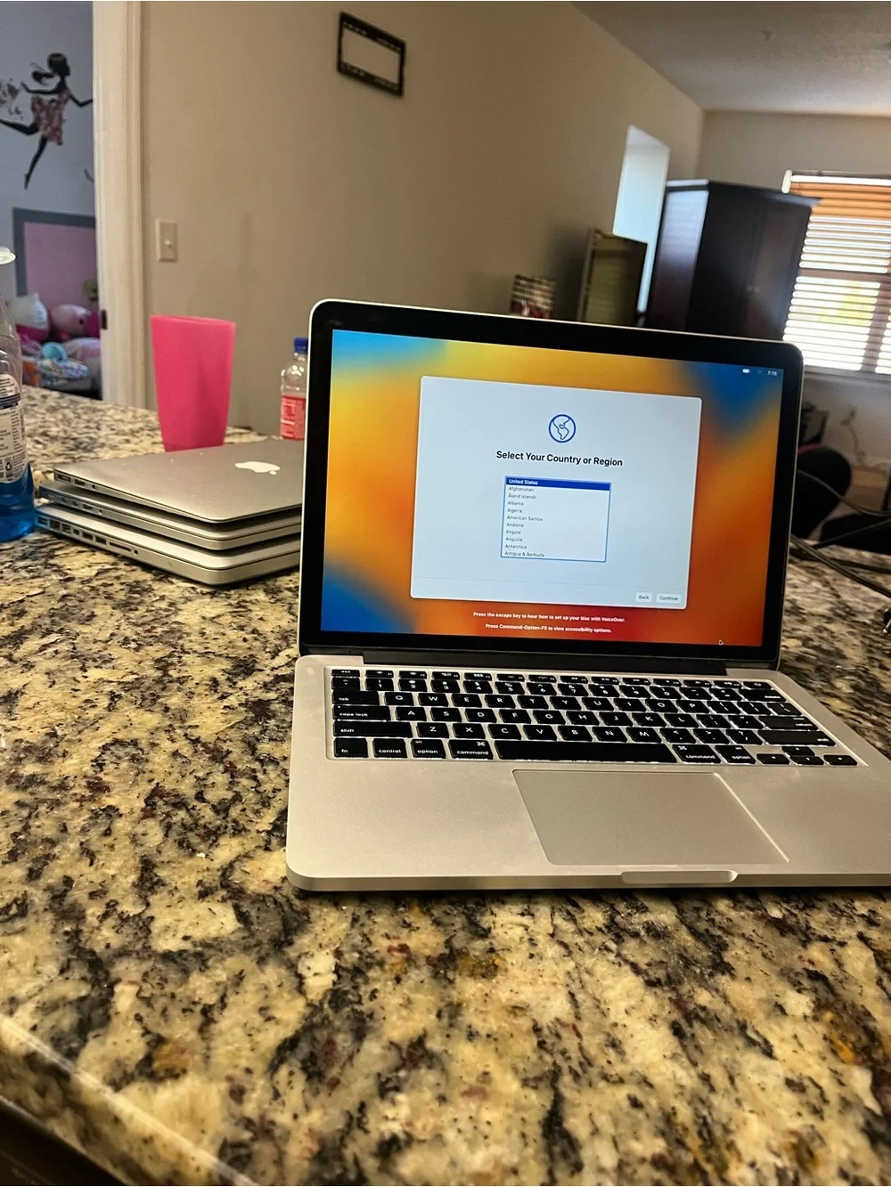 Apple Silver MacBook Pro with Black Backlit Keyboard used, Like New condition